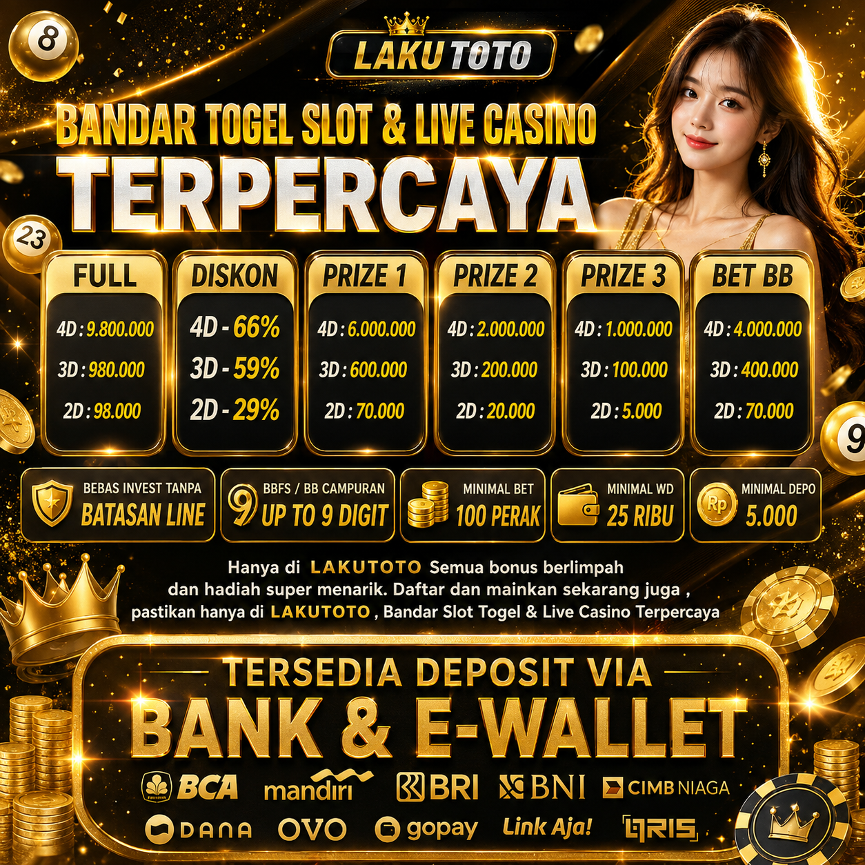 LAKUTOTO | Link Utama Situs Togel Resmi LAKU TOTO 4D Gampang Main Sistem Aman